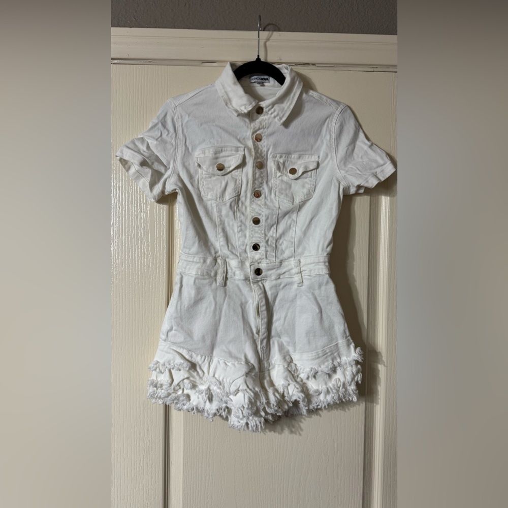 Women’s Romper Fashionova White Size M